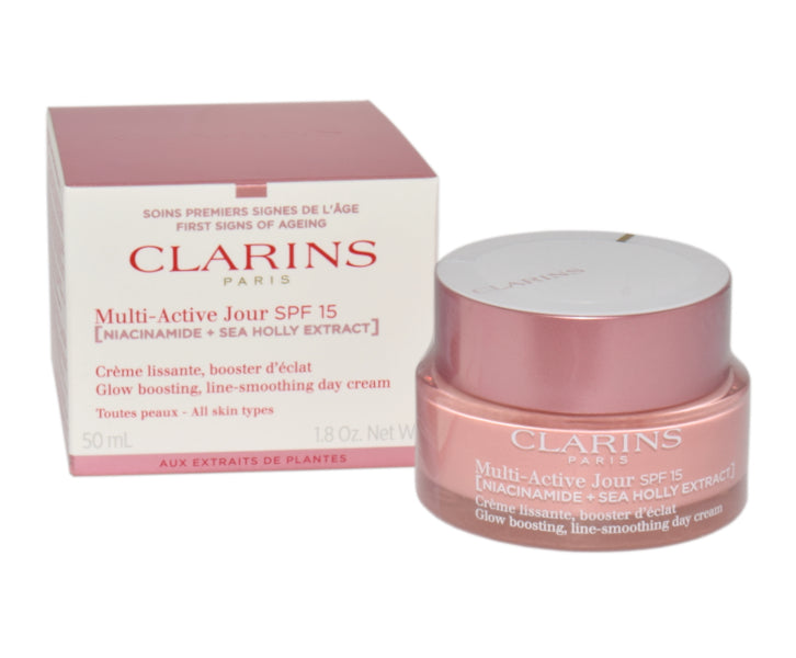 Clarins Multi-Active Creme Jour LSF 15 Glow Boosting Line-Smoothing Day Cream 50ml