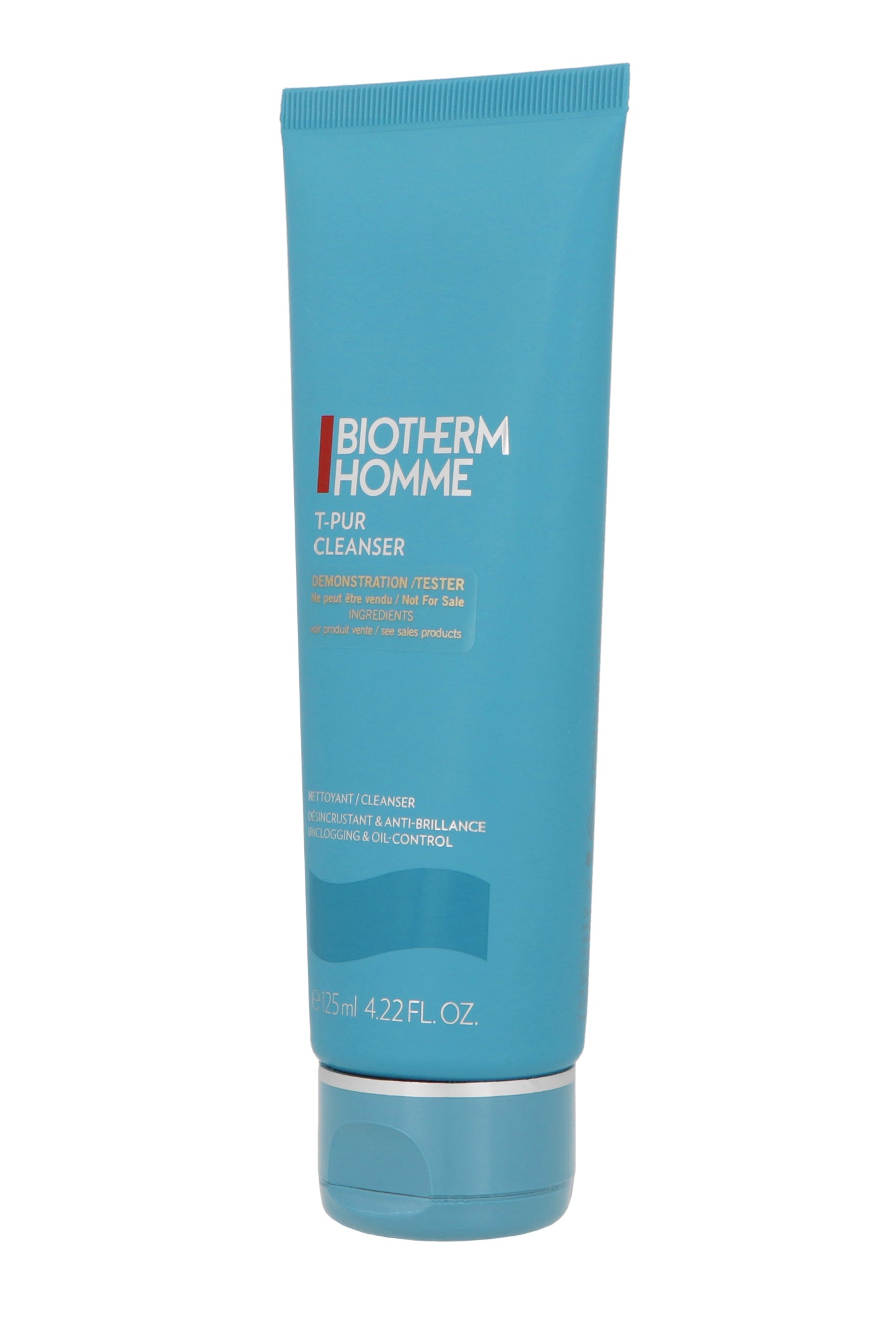 Tester Biotherm Homme T-Pur Cleanser Nettoyant Unclogging & Oil-Control 125ml