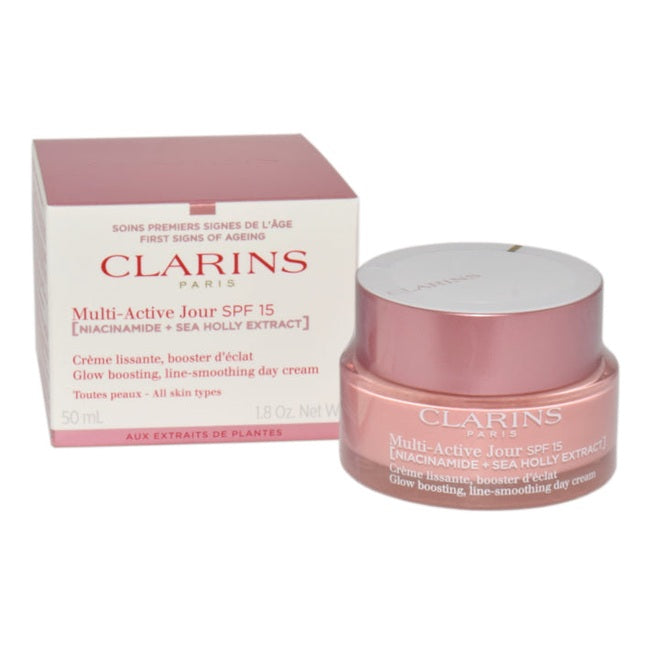 Clarins Multi-Active Creme Jour Spf 15 Glow Boosting Line-Smoothing Day Cream 50ml