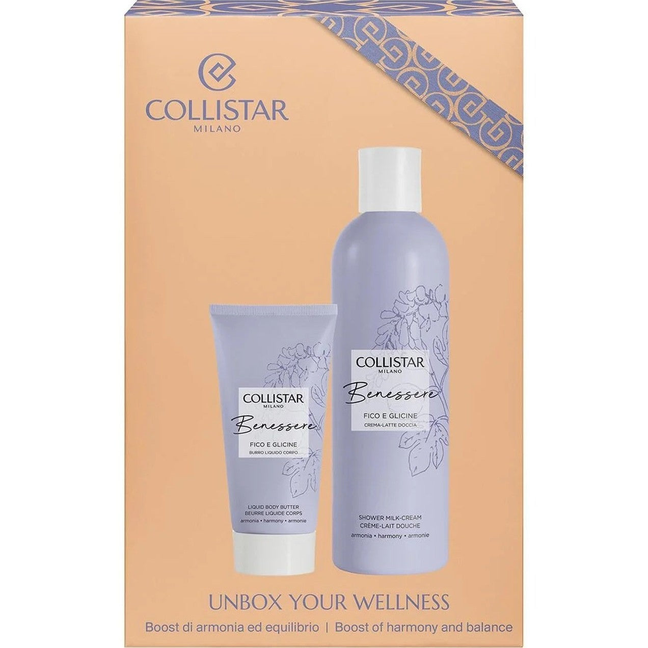 Set Collistar Unbox Your Wellness Creamy Shower Milk 250ml + Soft Body Butter 50ml