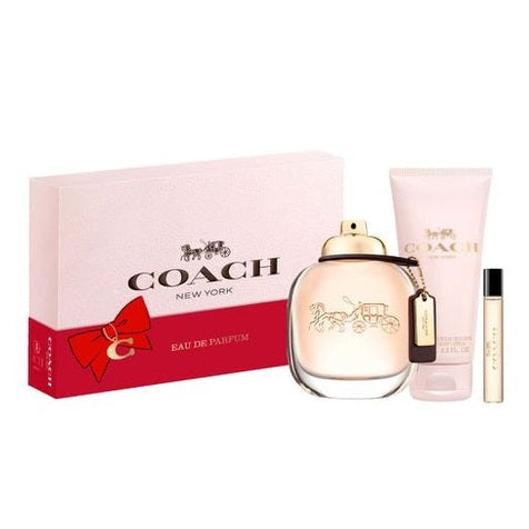 Set Coach New York For Women Edp 90ml + Edp 7,5ml + Body Lotion 100ml
