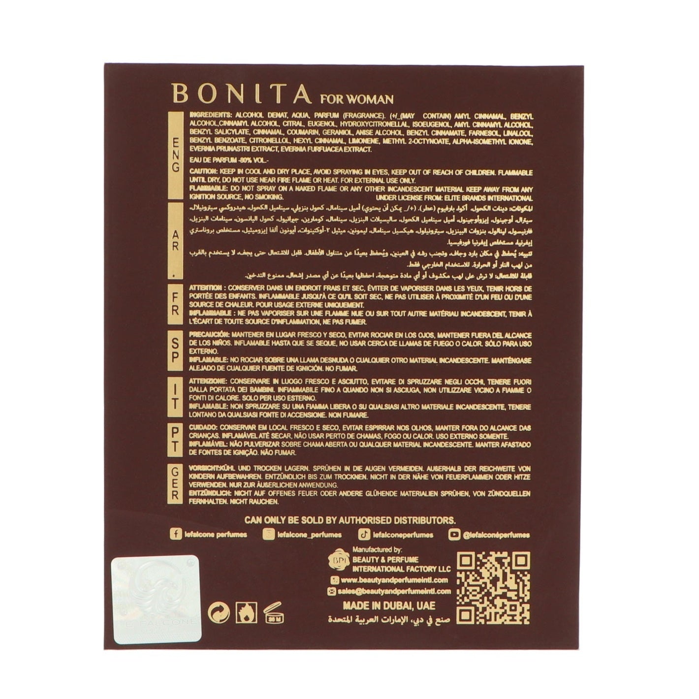 Le Falcone Bonita Femme Edp 100ml