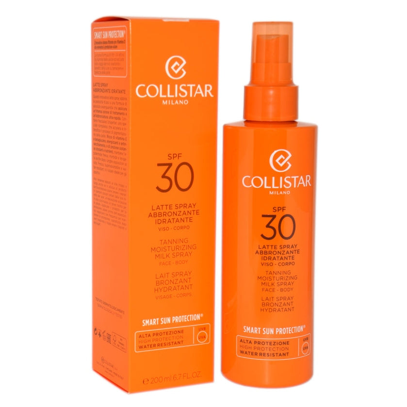 Collistar Smart Sun Protection Tanning Moisturizing Milk Spray Spf 30 200ml