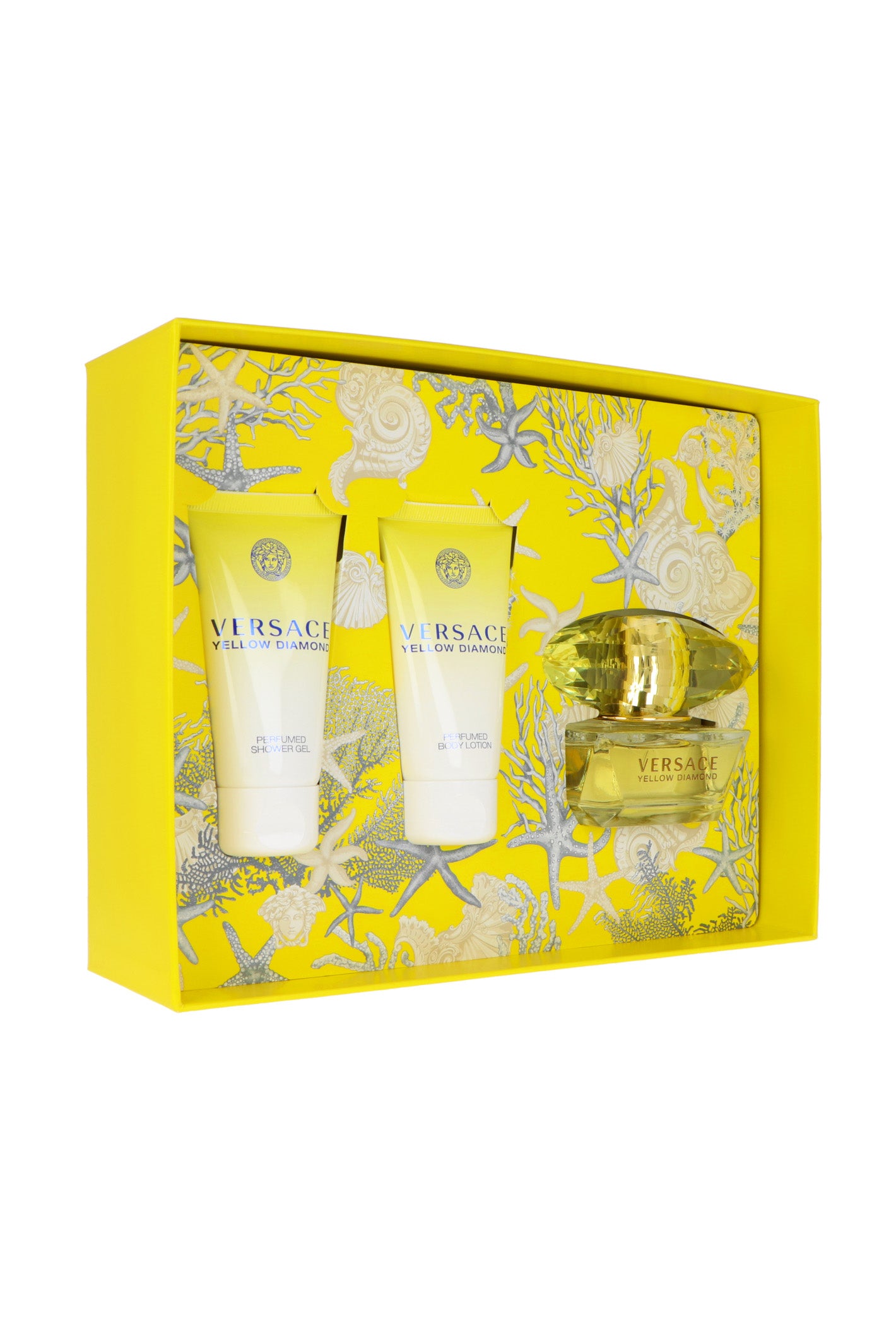 Set Versace Yellow Diamond Edt 50ml + Shower Gel 50ml + Body Lotion 50ml
