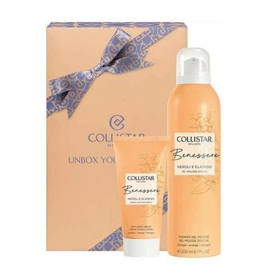 Set Collistar Unbox Your Wellness Shower Gel Mousee 200ml + Soft Body Cream 50ml