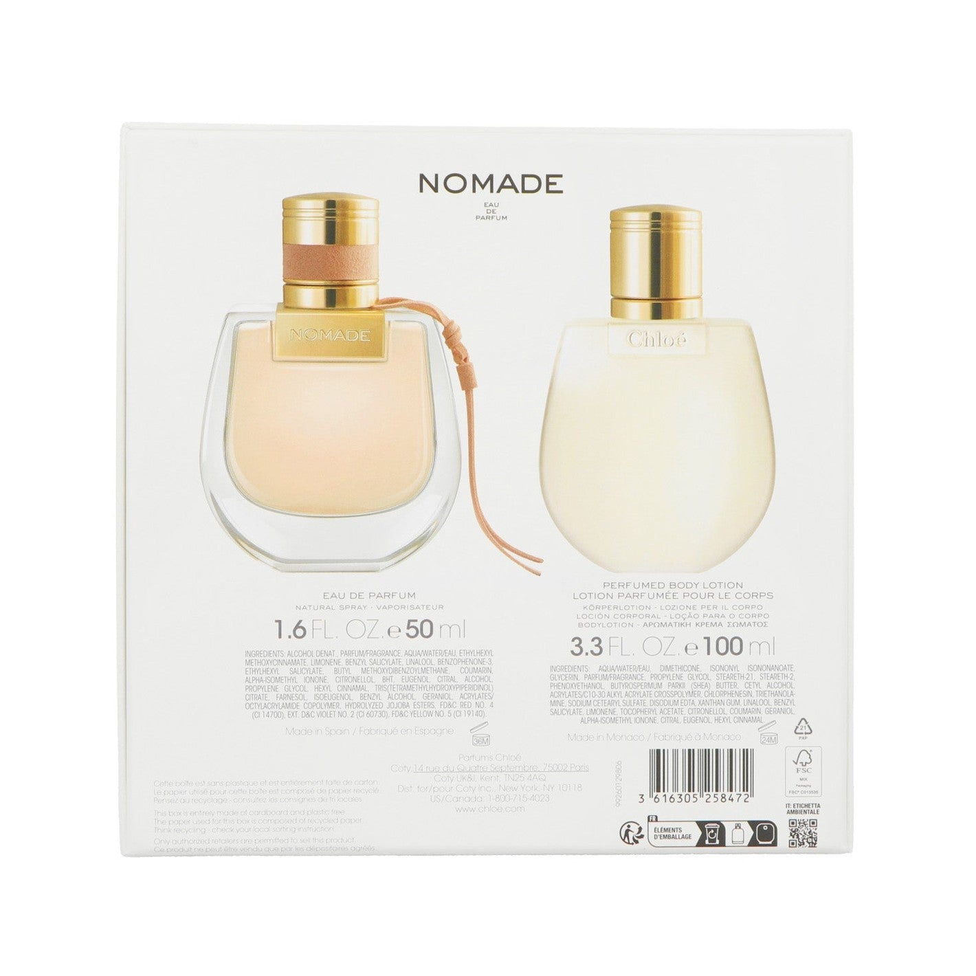 Set bestehend aus Chloe Nomade Eau de Parfum 50 ml + Bodylotion 100 ml