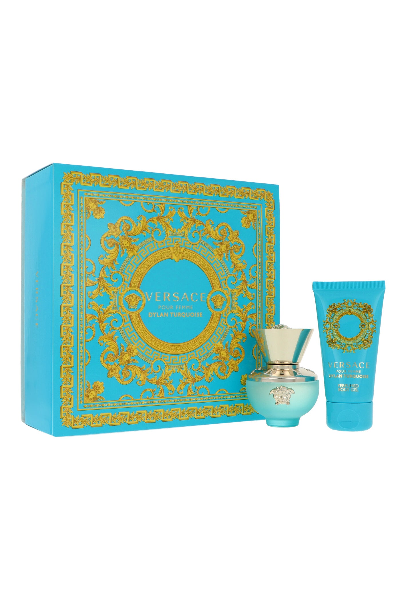 Set Versace Pour Femme Dylan Turquoise Edt 30ml + Body Lotion 50ml