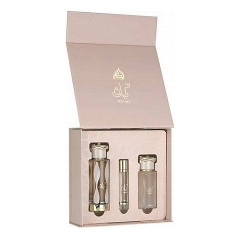 Set Lattafa Teriaq Edp 100ml + Edp 12ml + Hair Mist 50ml