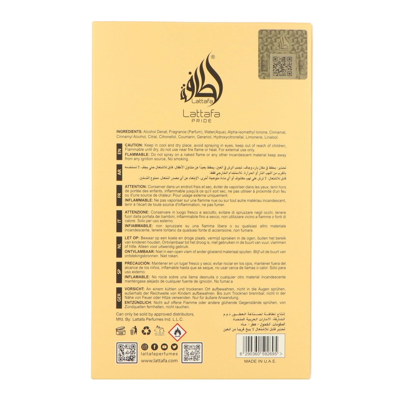 Lattafa Pride Affection EdP 100ml