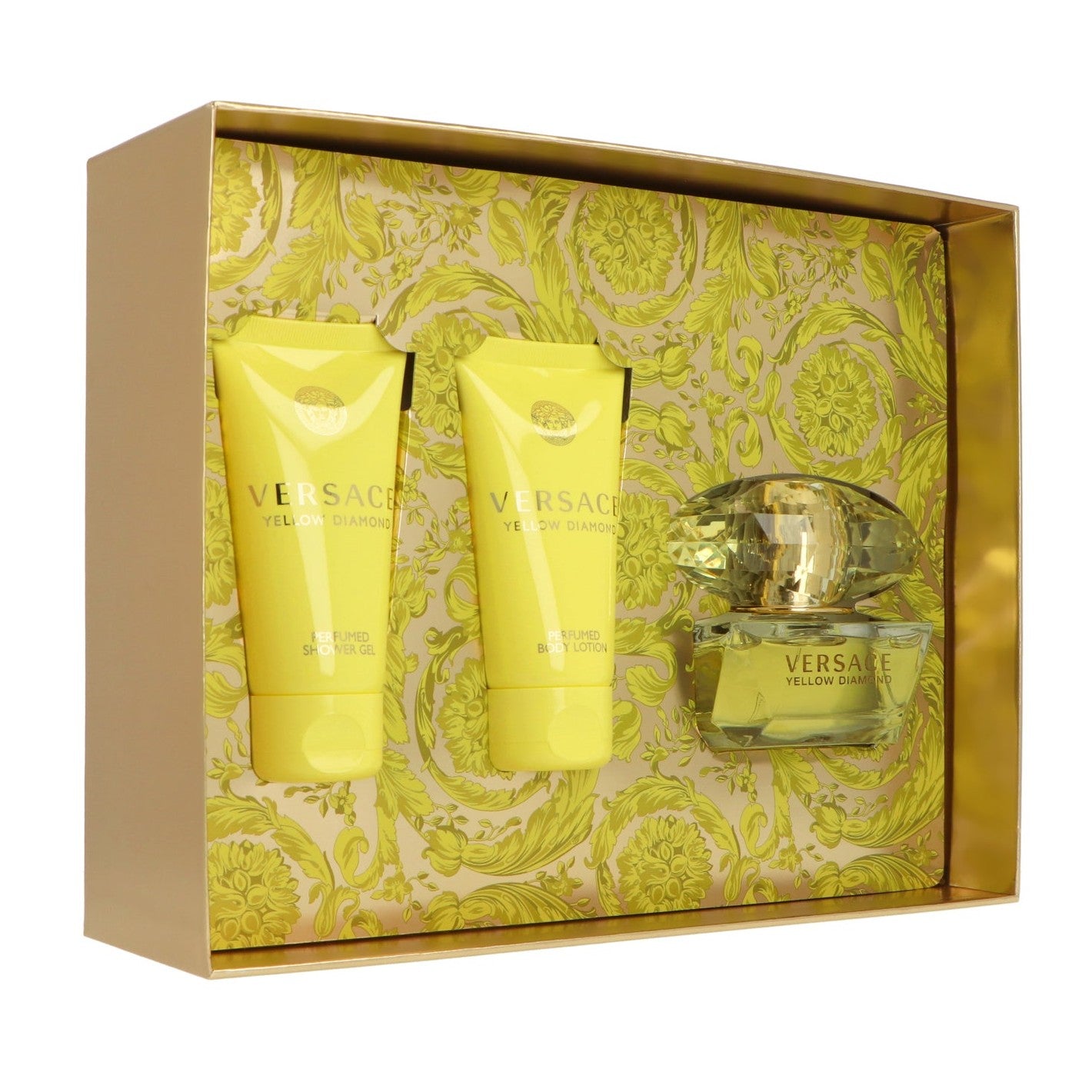 Set Versace Yellow Diamond Edt 50ml + Shower Gelml + Body Lotion 50ml