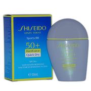 Shiseido Sun Sports BB SPF 50+ Bräunungsfluid-Foundation Sehr Dunkel 30 ml