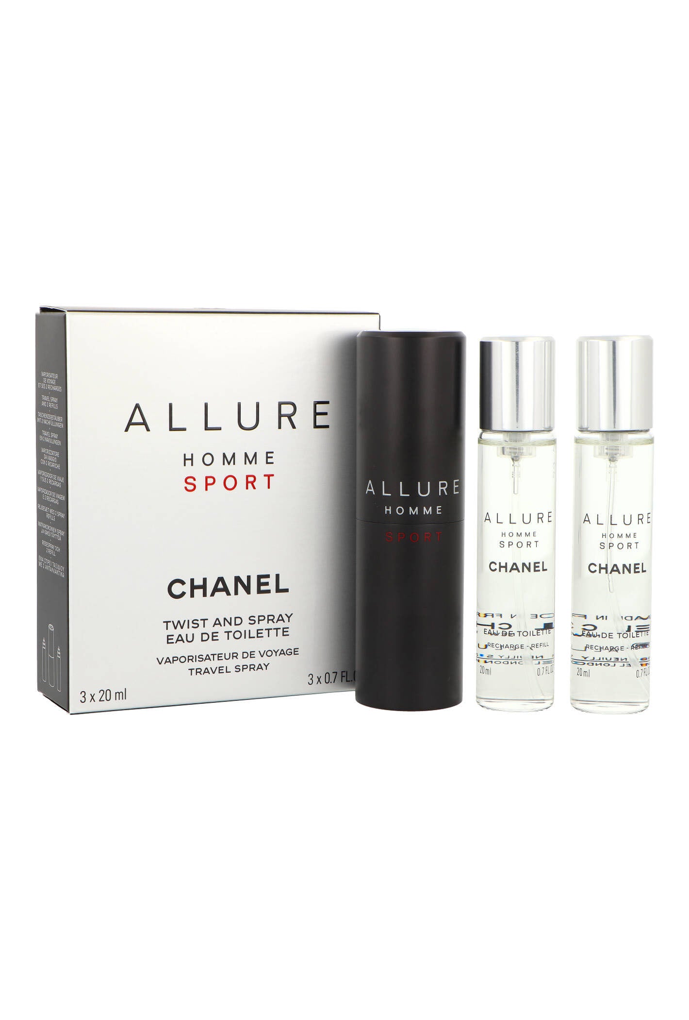 Chanel Allure Homme Sport Edt 3x20ml Nachfüllpackung