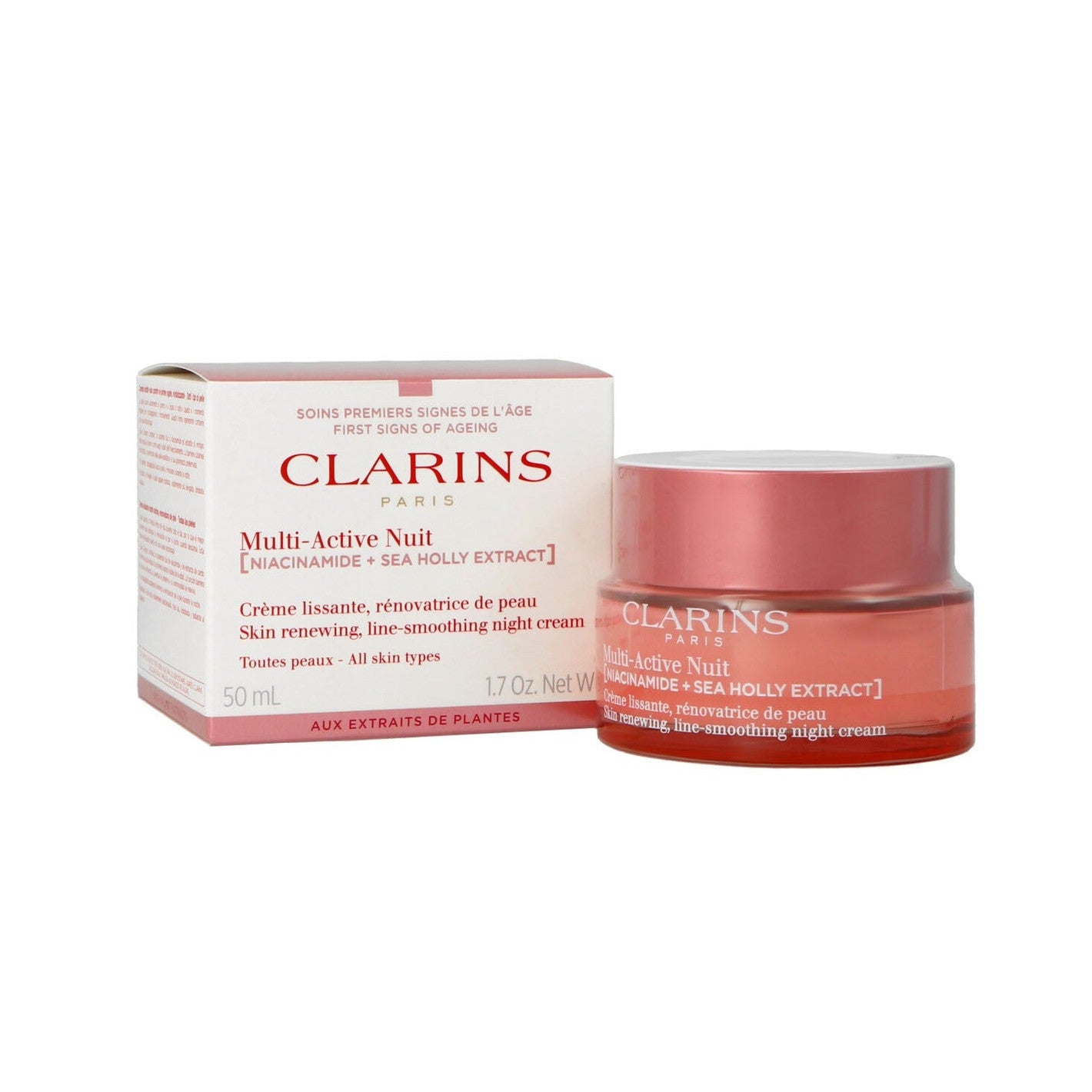 Clarins Multi-Active Creme Nuit Skin Renewing Line-Smoothing Night Cream All Skin Types 50ml