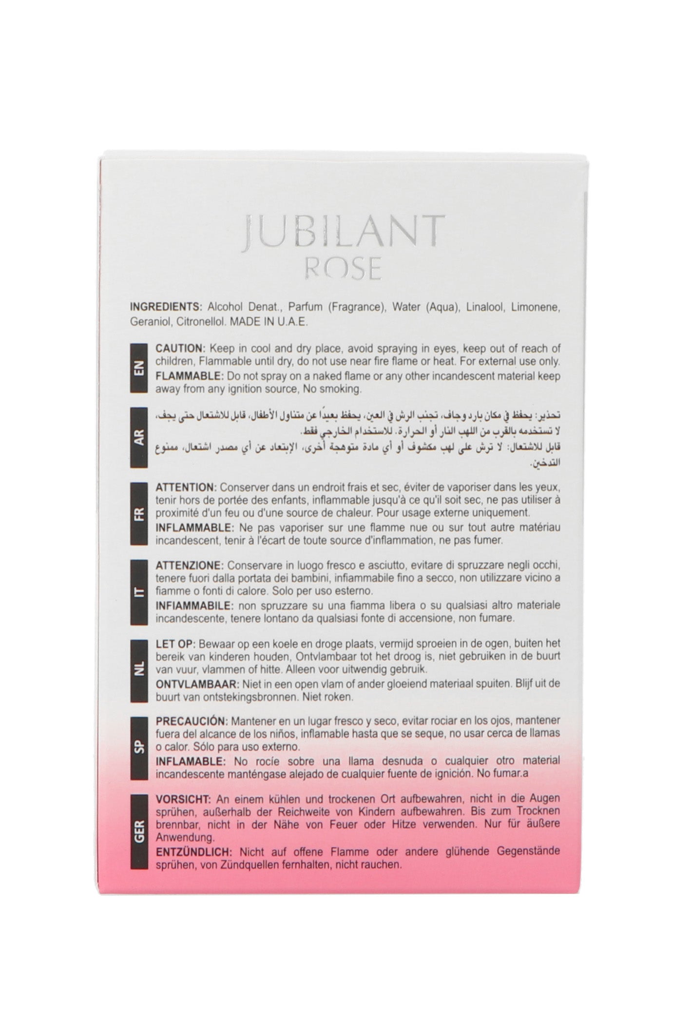 Maison Alhambra Jubilant Rose Edp 100ml