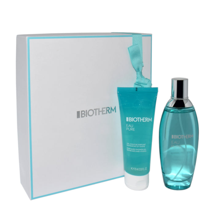 Biotherm Eau Pure Geschenkset 2023: Eau Pure Eau de Toilette 100 ml + Parfümiertes Duschgel 75 ml