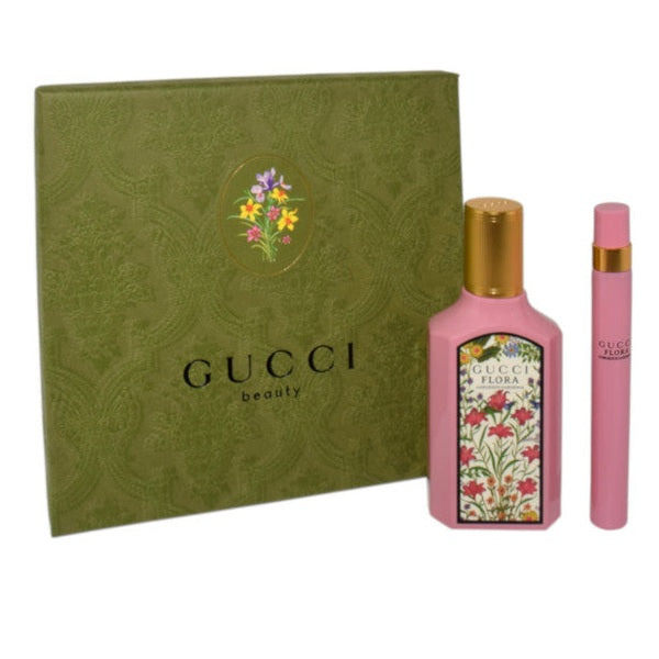 Set Gucci Flora Gorgeous Gardenia Edp 50ml + Travel Spray 10ml