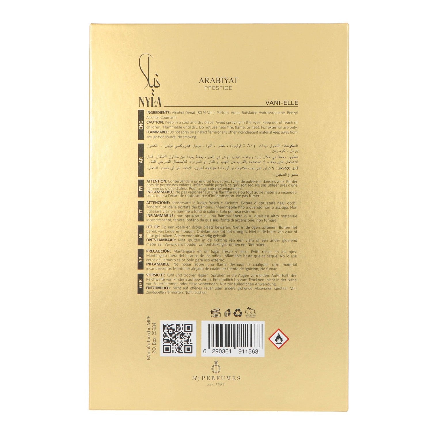 Arabiyat Prestige Nyla Vanielle Edp 80ml