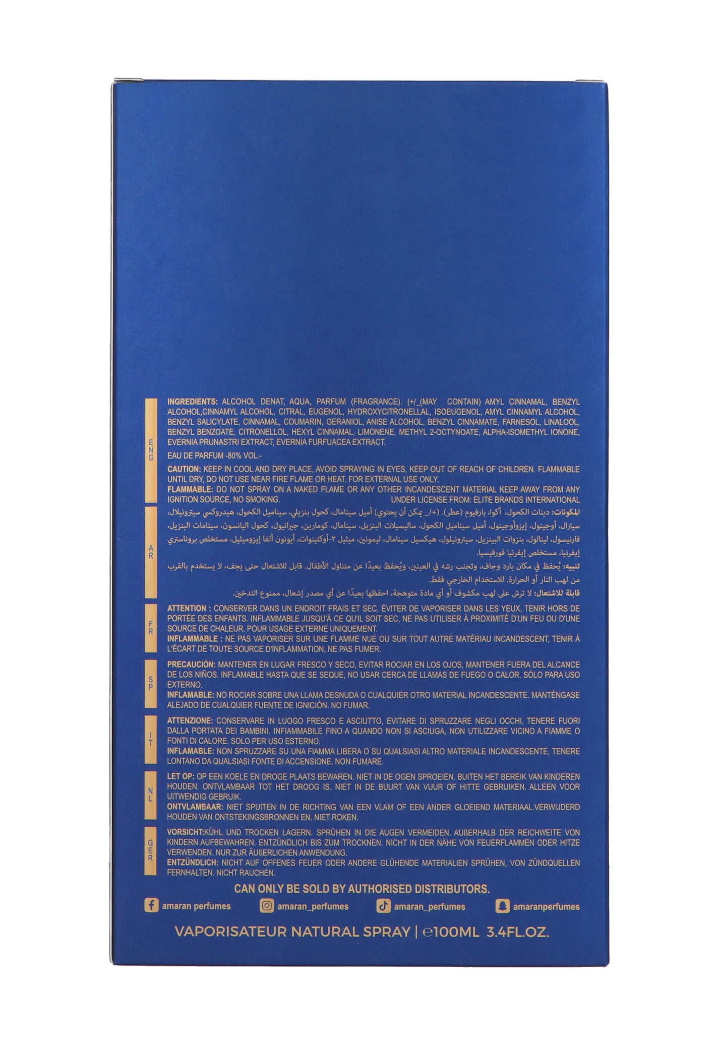 Amaran Exclusive Qamarain For Him Edp 100ml