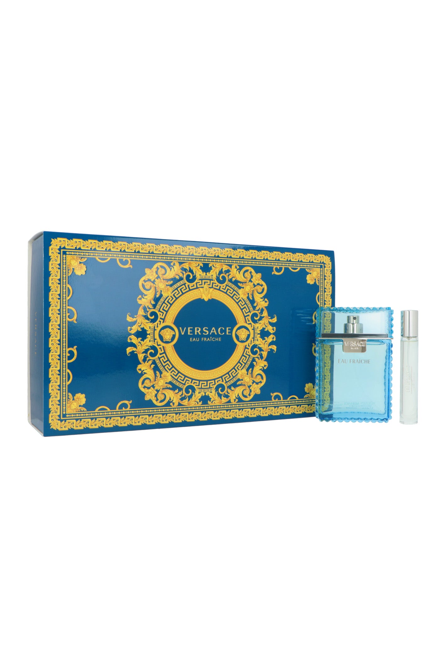 Set Versace Man Eau Fraiche Edt 100ml + Edt 10ml + Pouch