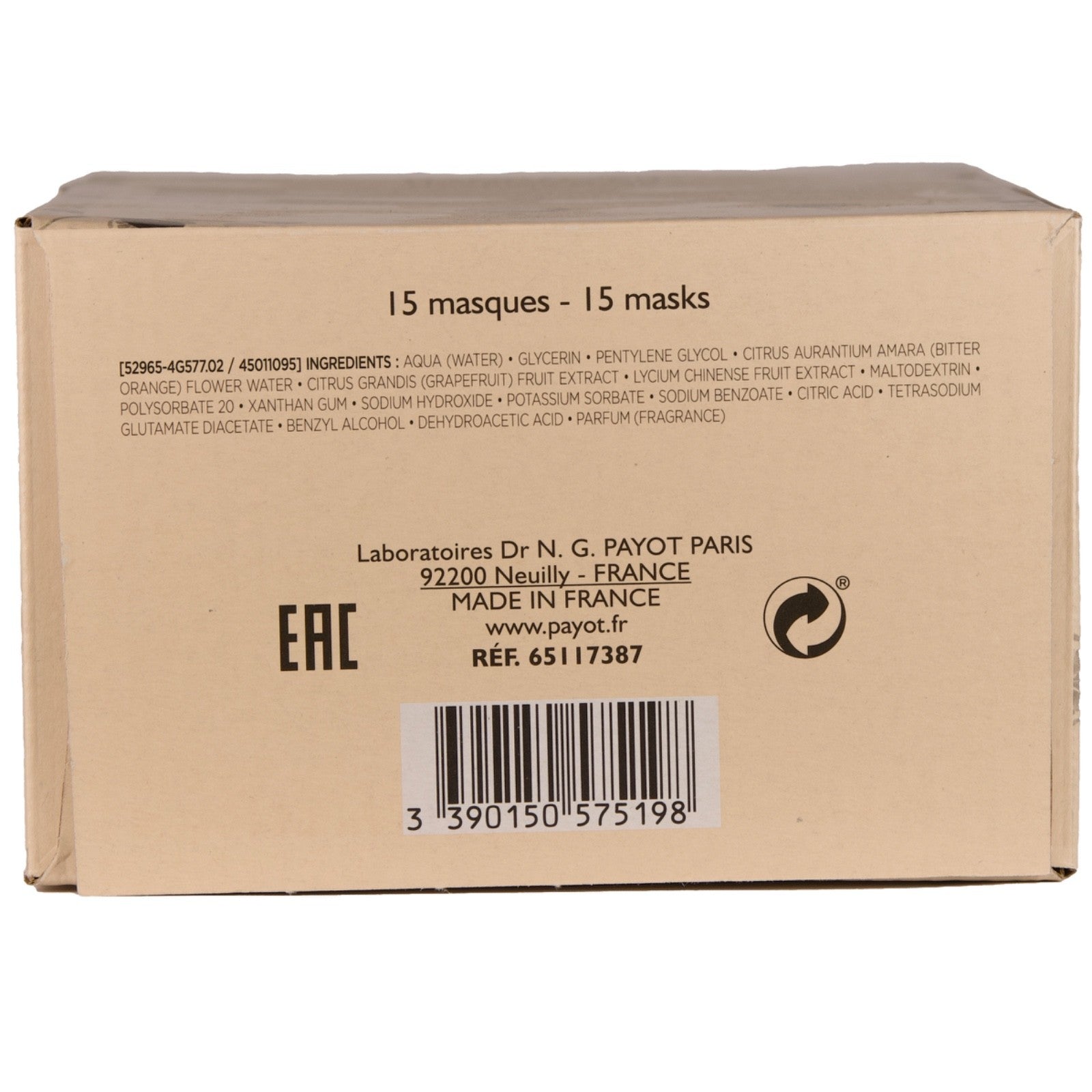 Payot Masques Hangover Box 15x19ml
