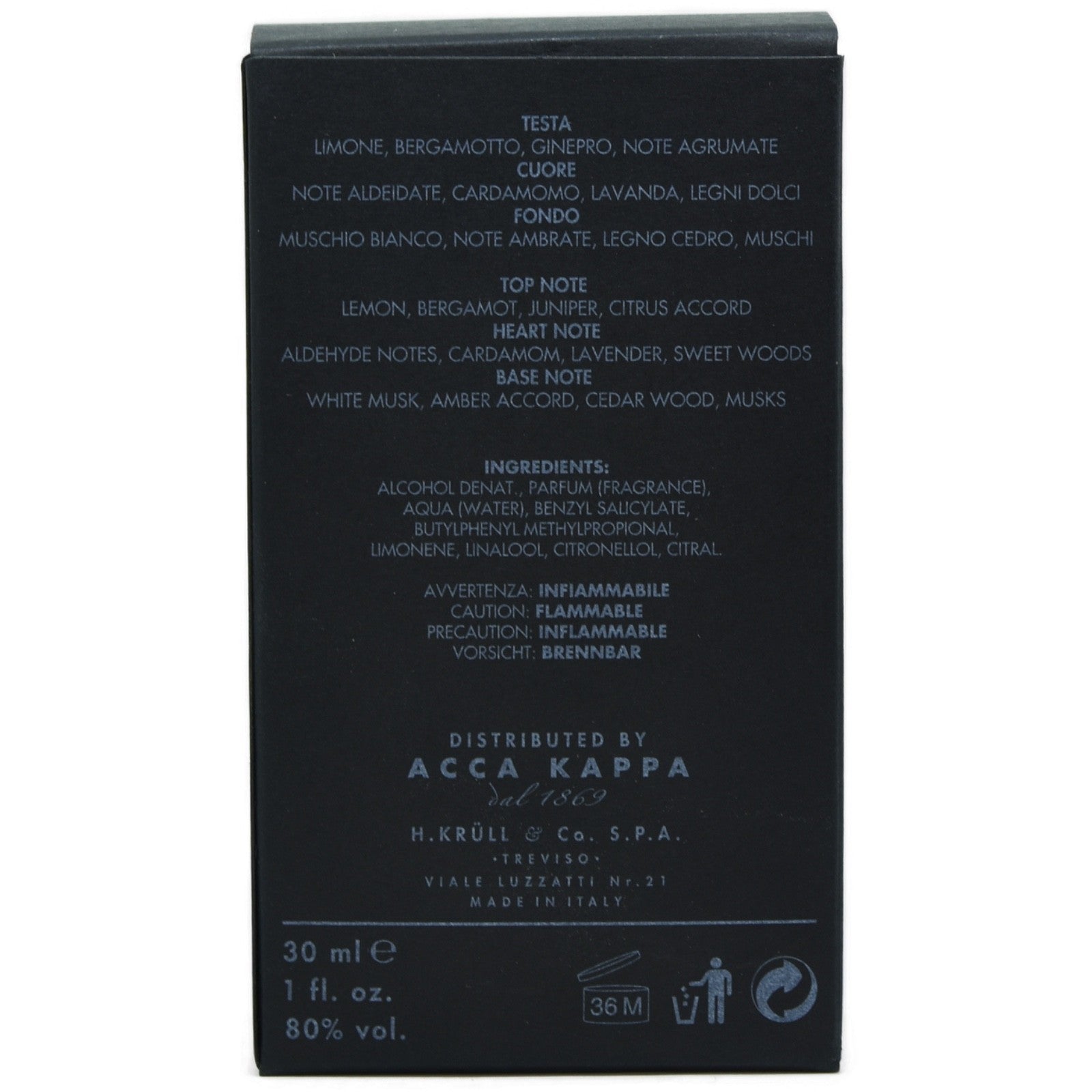 Acca Kappa White Moss Eau De Parfum 30ml – Frischer Unisexduft