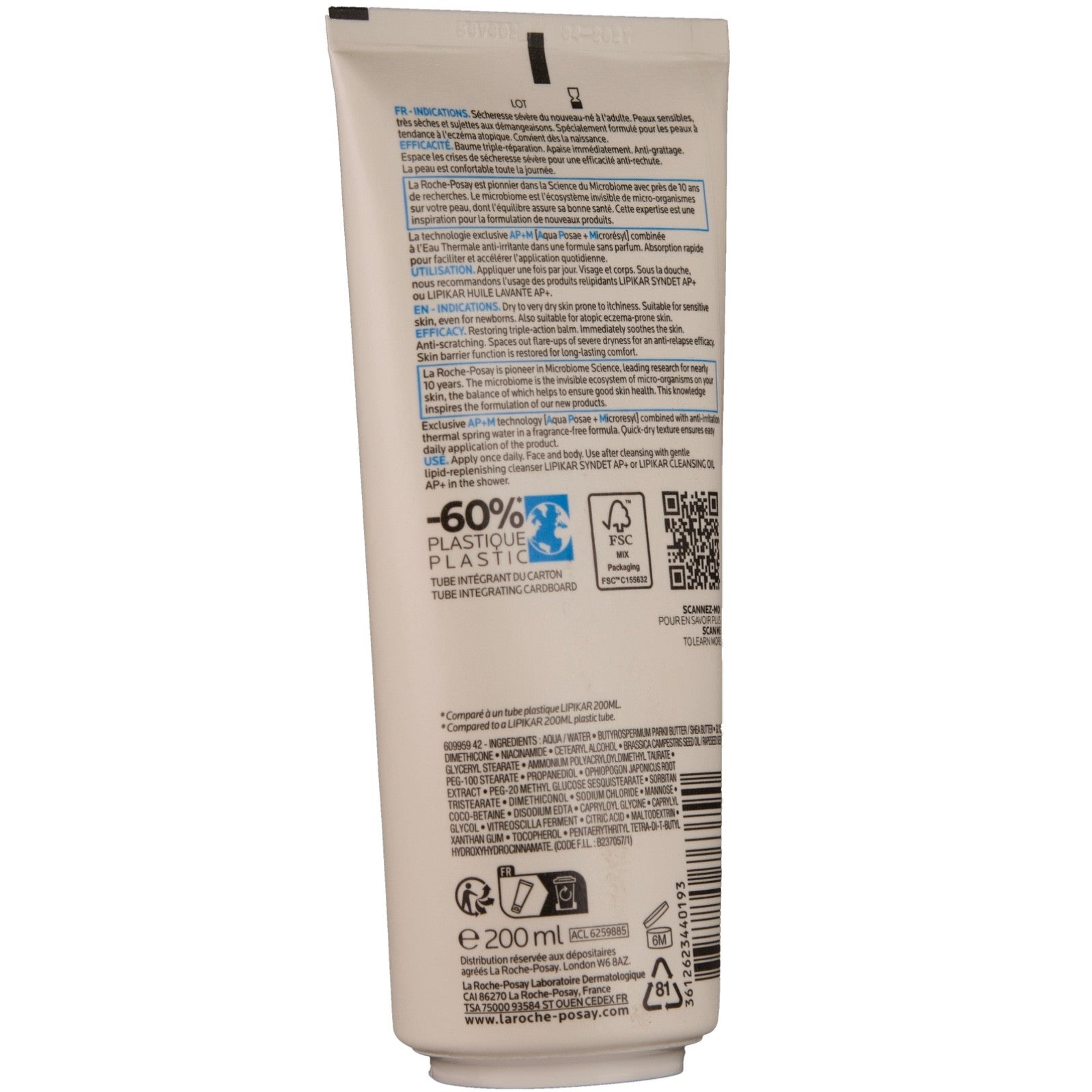 La Roche Posay Lipikar Ap+M Anti-Juckreiz und Trockenheit Körperlotion 200ml