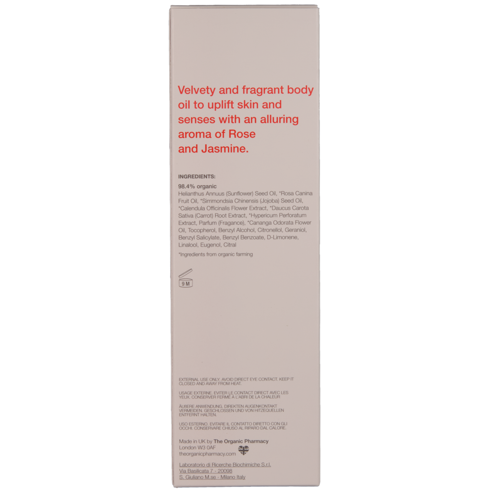 The Organic Pharmacy Rosen- und Jasmin-Körperöl 100 ml