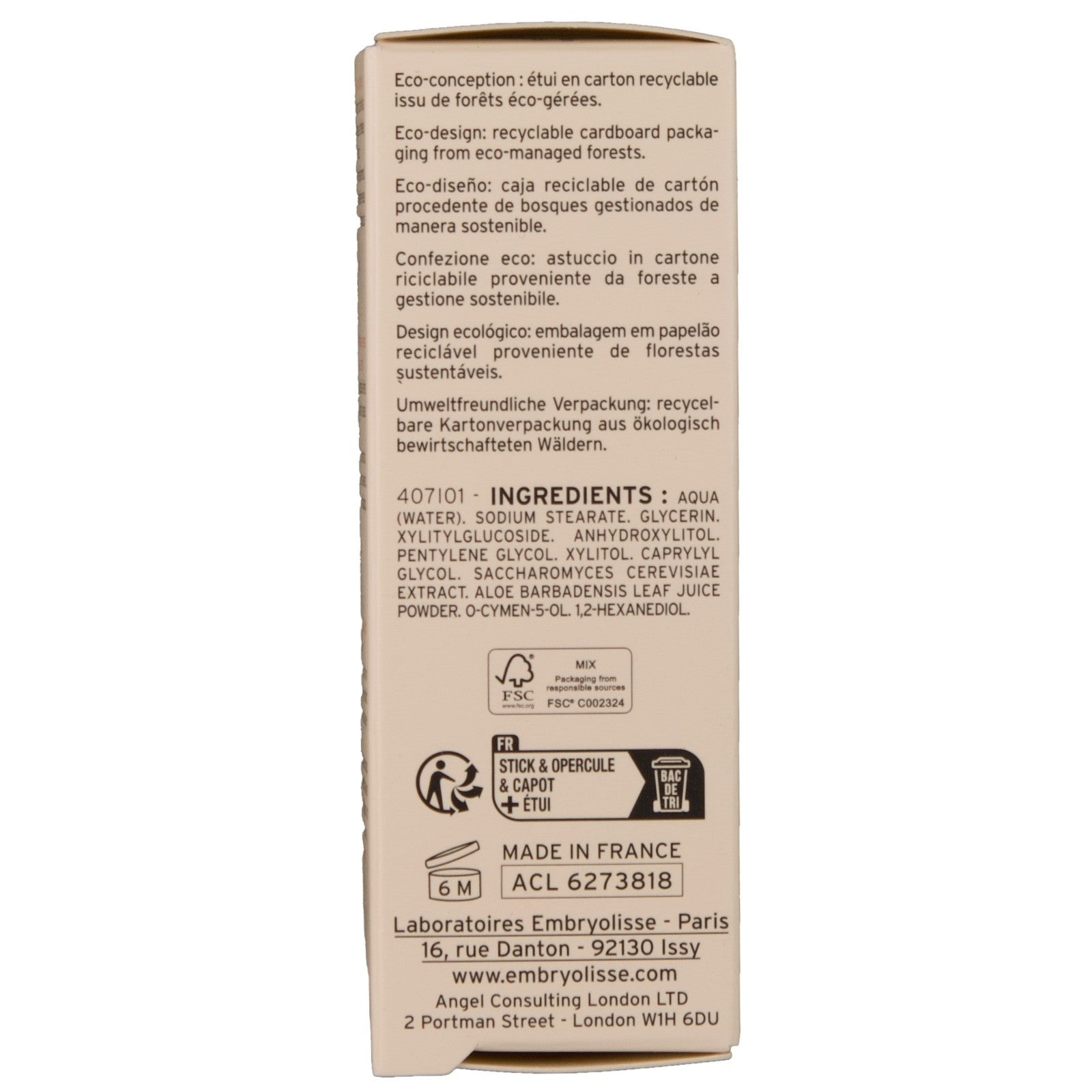 Embryolisse Radiant Eye Eye Cream 4.5g