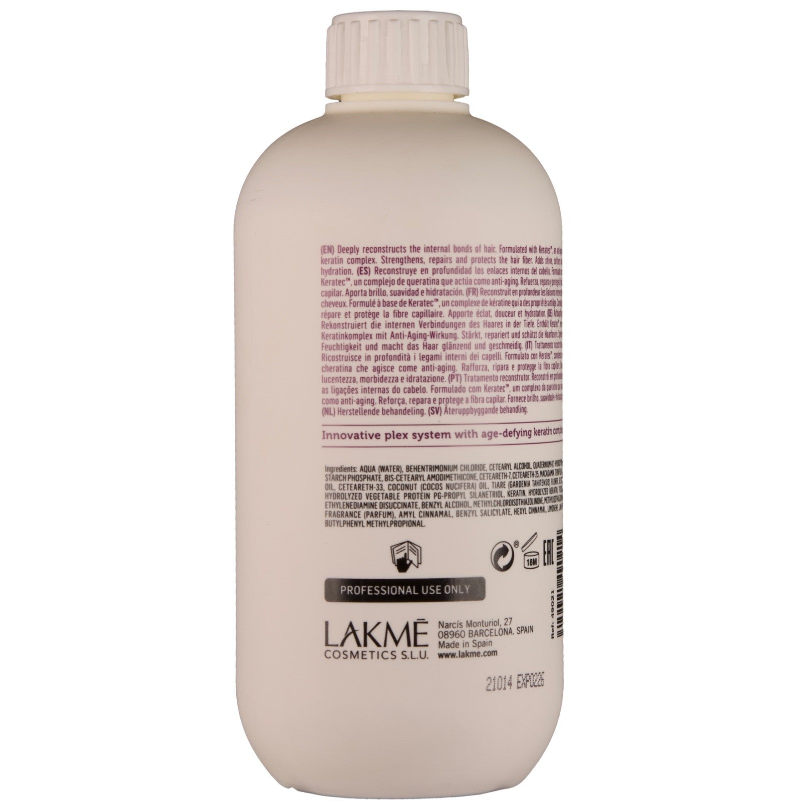 Lakme I.Plex 2 Keratech I.Power Rekonstruktive Behandlung 500ml