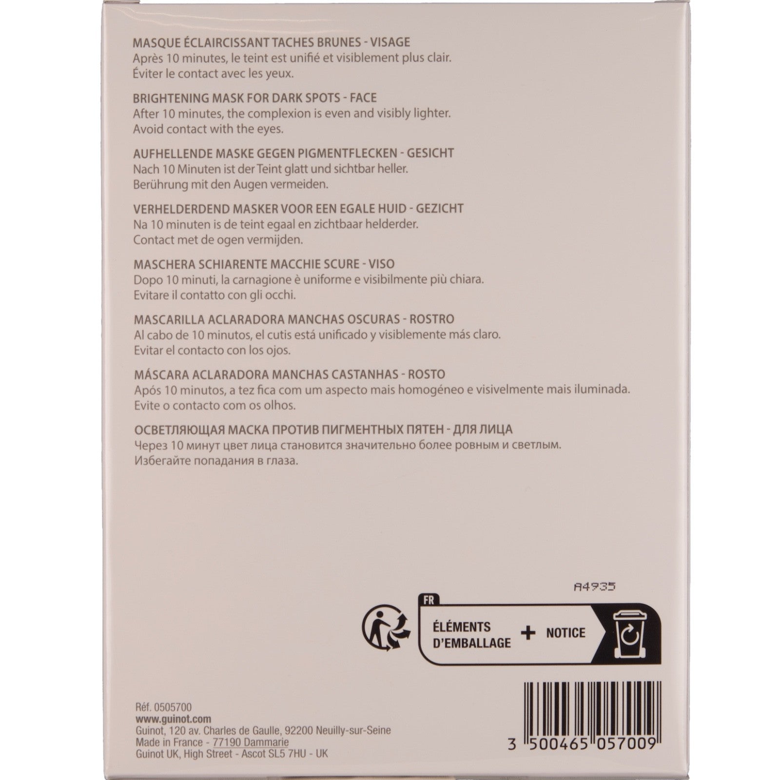 Guinot Newhite Maske 7x40g