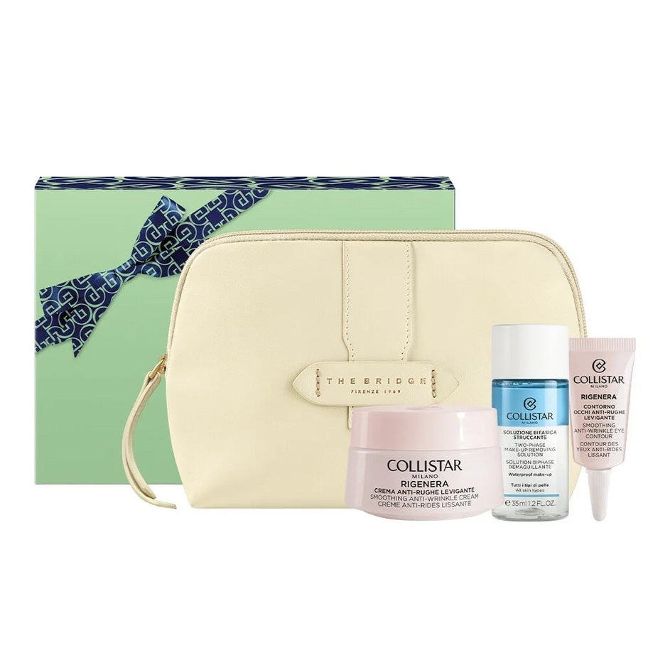 Set Collistar Unbox Your Beauty Regenerate Anti-Irritation Cream 50ml + Mini Biphasic Cream 35ml + Eye Contour 5ml + Cosmetic Bag