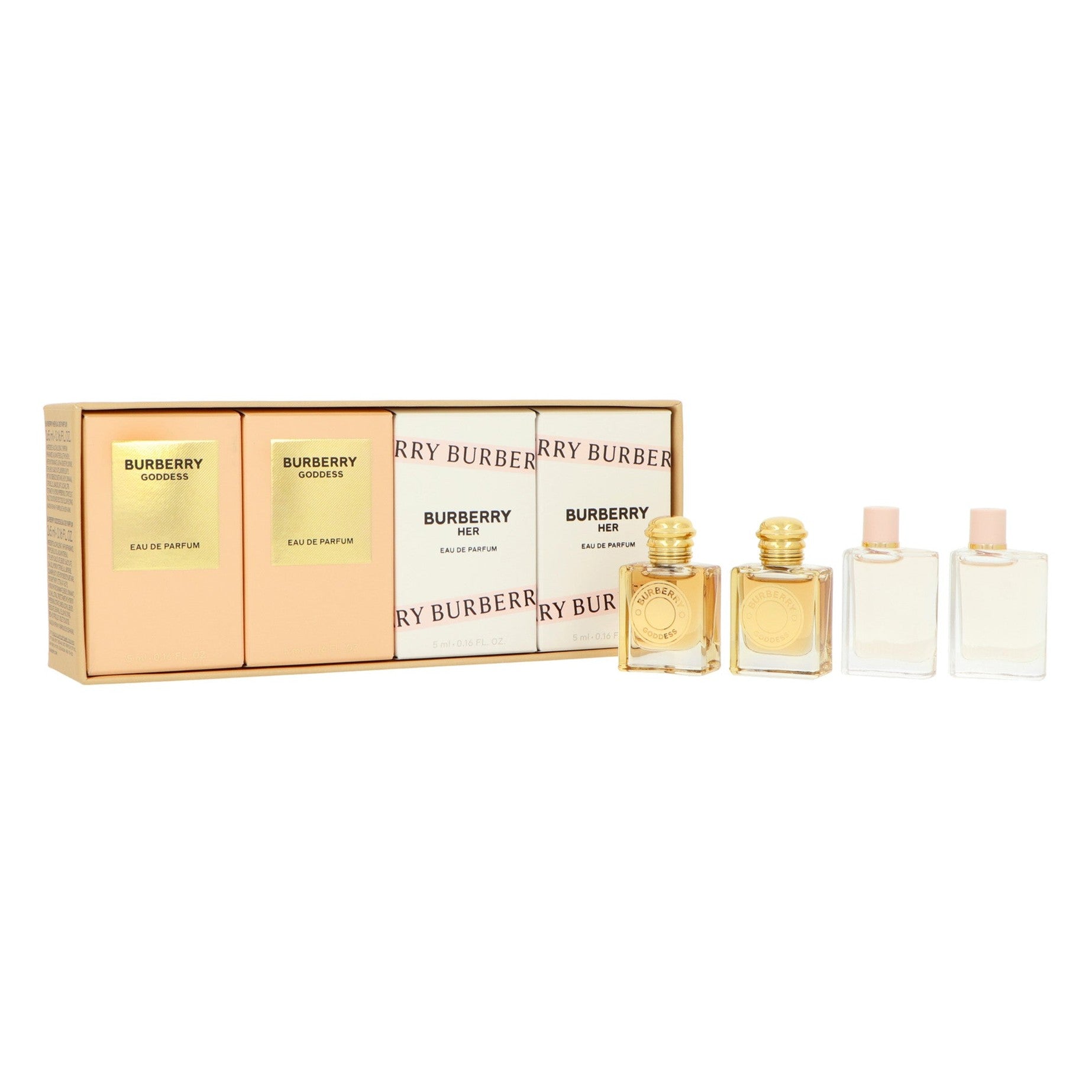 Set Burberry Mini: Goddess Edp 2x 5ml + Burberry Her Edp 2x 5ml
