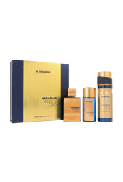 Set Al Haramain Amber Oud Bleu Edition Edp 75 ml + Edp 30ml + Deodorant Body Spray 200ml