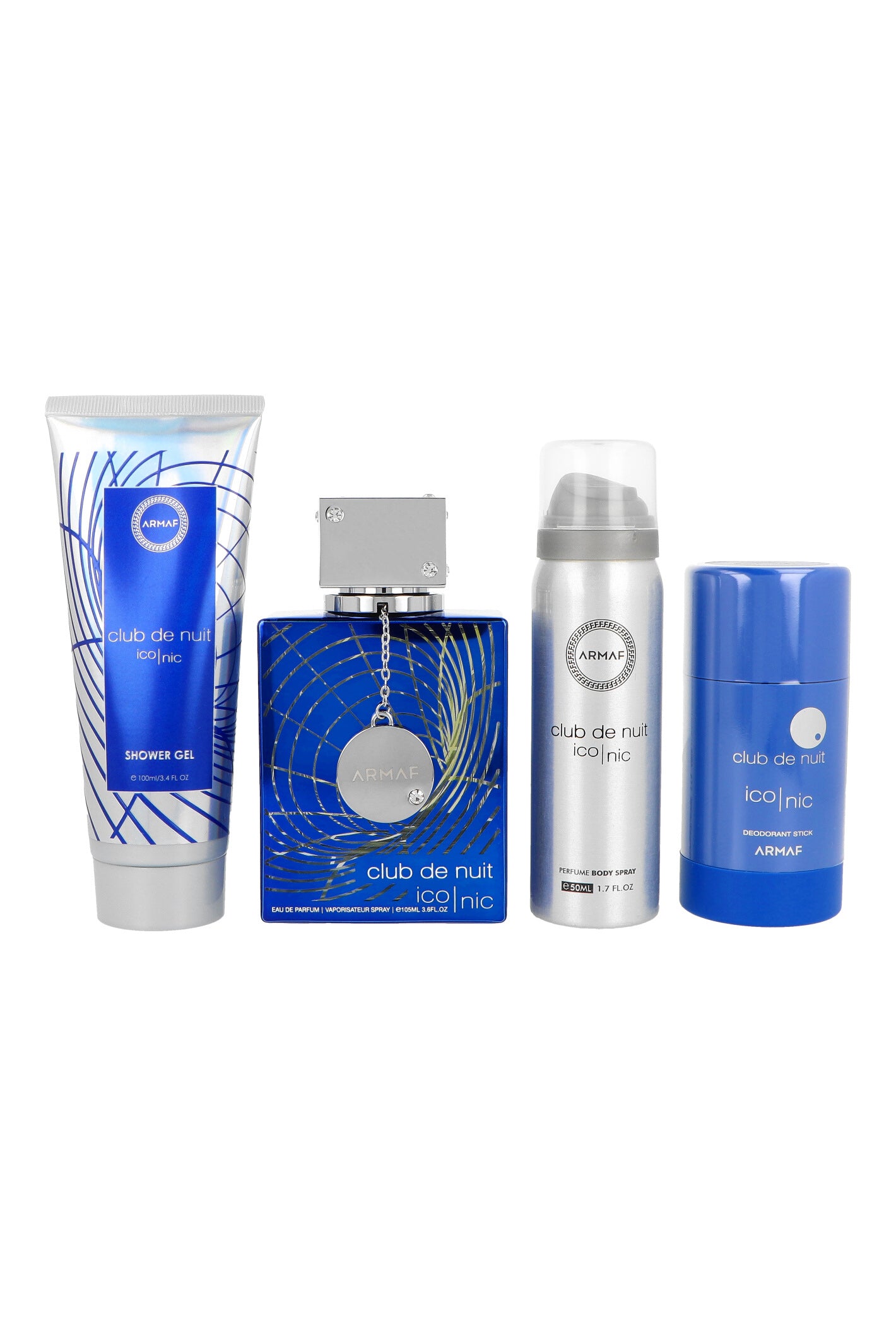 Set Armaf Club de Nuit Iconic Eau de Parfum 105 ml + Körperspray 50 ml + Deostick 75 g + Duschgel 100 ml