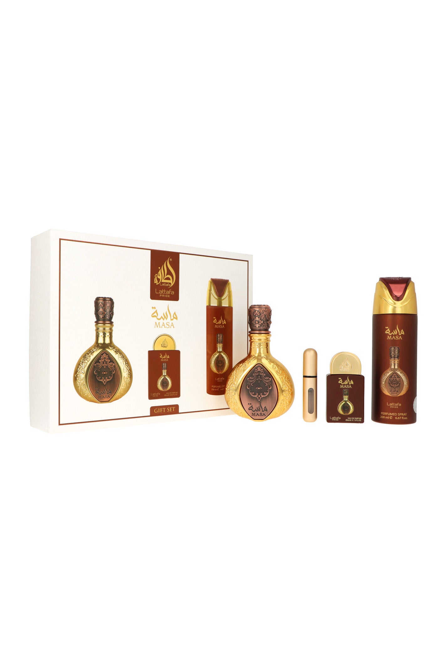 Set Lattafa Masa Edp 100ml + Edp 20ml + Deodorant 200ml
