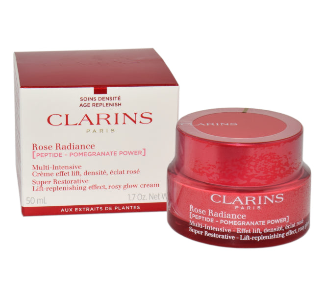 Clarins Rose Radiance Creme Super Regenerativ-Lift Regenerierender Effekt Rosiger Teint 50ml