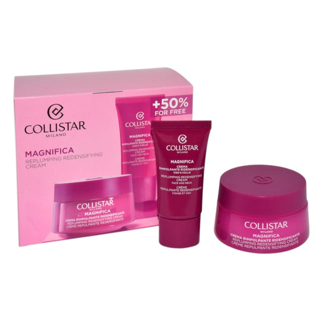 Set Collistar Magnifica Replumping Redensifying Cream 50ml + Remplumping Redensifying Cream Face And Neck 25ml