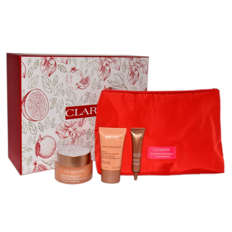 Set Clarins Extra Firming Day Cream 50ml + Extra Firming Serum 10ml + Extra Firming Night Cream 15ml
