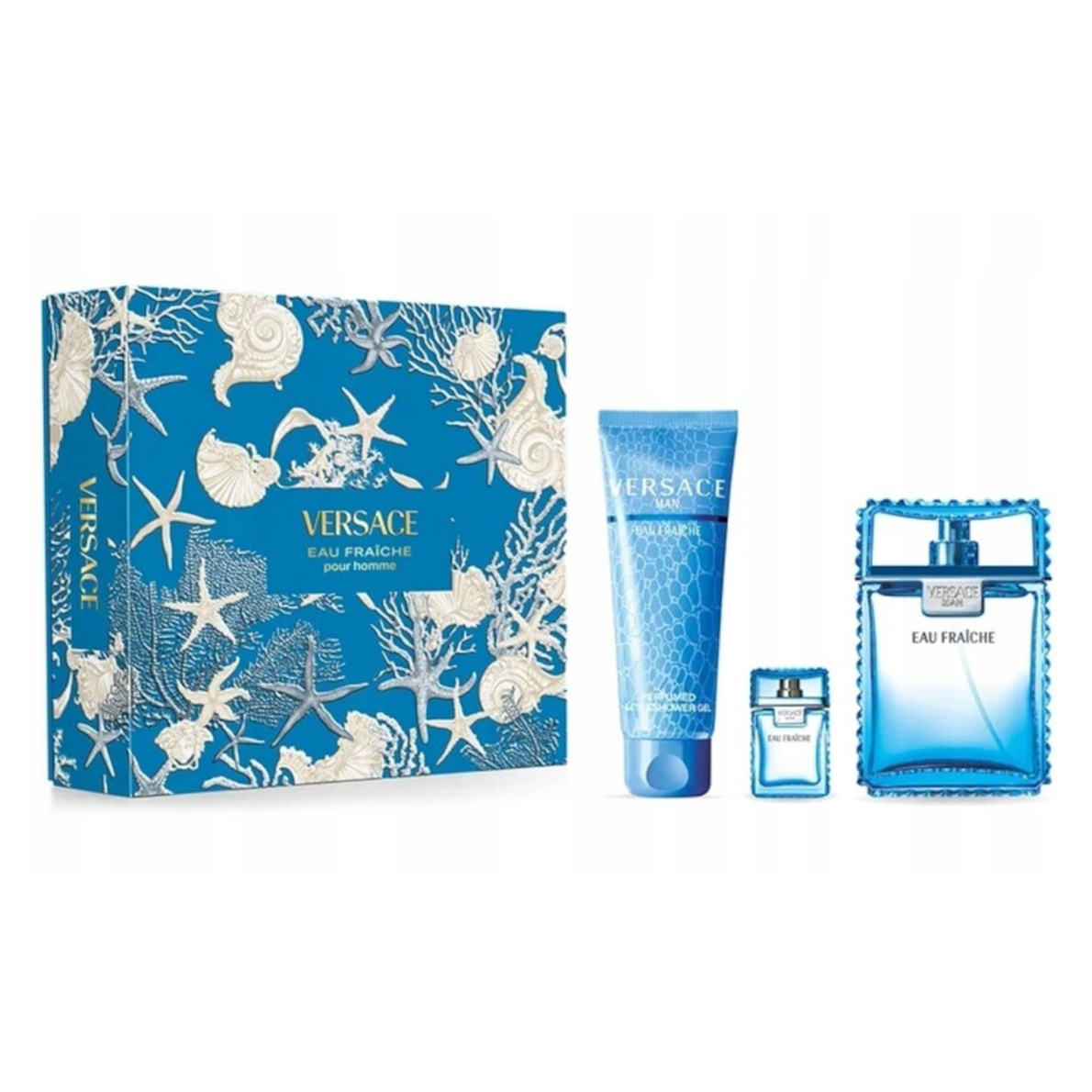 Set Versace Eau Fraiche Edt 100ml + Shower Gel 150ml + Edt 5ml