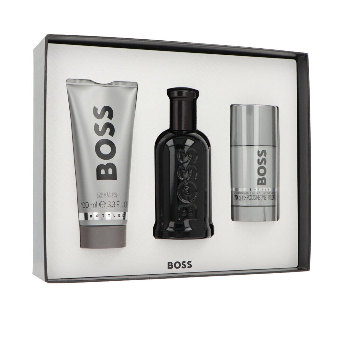 Set Hugo Boss Bottled Parfum 100ml + Deostick 75ml + Shower Gel 100ml