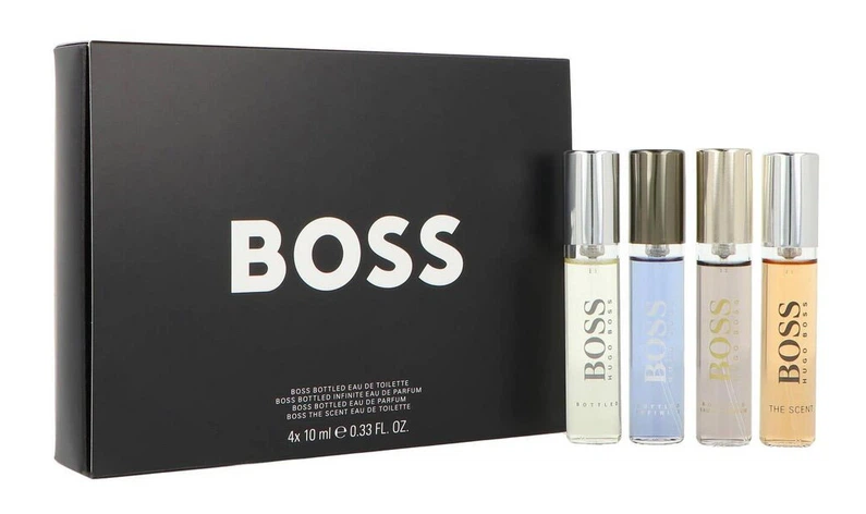 Hugo Boss Miniatur-Kollektion: Boss Bottled EdP 10ml + Boss Bottled EdT + Infinite EdP 10ml + The Scent EdT 10ml