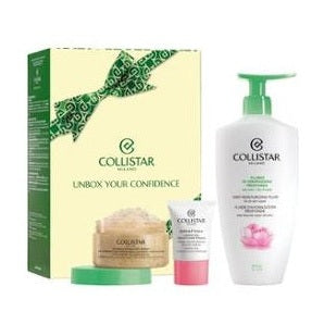 Set Collistar Unbox Your Confidence Fluid Moisturizing 400ml + Scrub 150g + Gel Cream 15ml