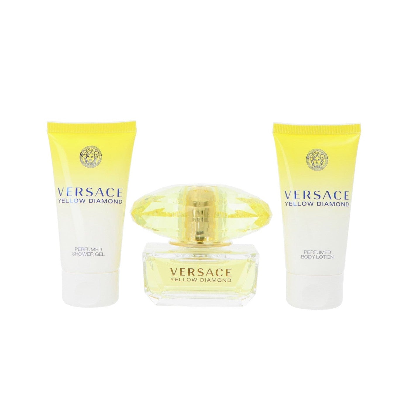 Set Versace Yellow Diamond Edt 50ml + Shower Gel 50ml + Body Lotion 50ml
