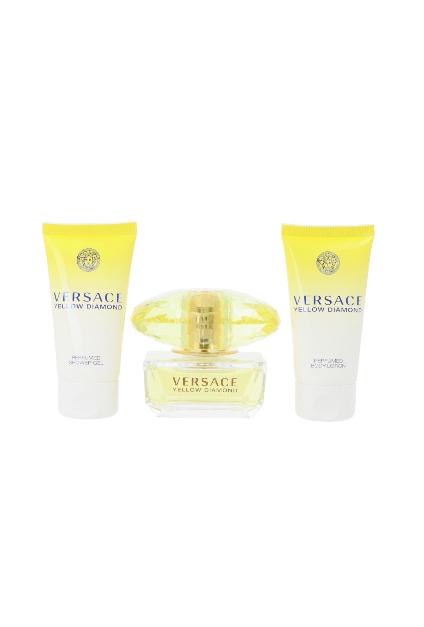 Set Versace Yellow Diamond Edt 50ml + Shower Gel 50ml + Body Lotion 50ml
