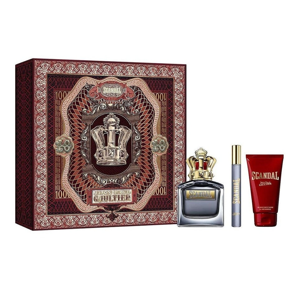 Set Jean Paul Gaultier Scandal Edt 100ml + Shower Gel 75ml + Edt 10ml