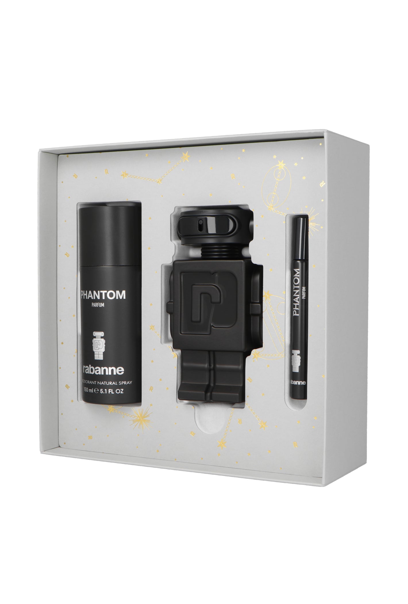 Zestaw Paco Rabanne Phantom Parfum 100ml + Deospray 150ml + Parfum 10ml
