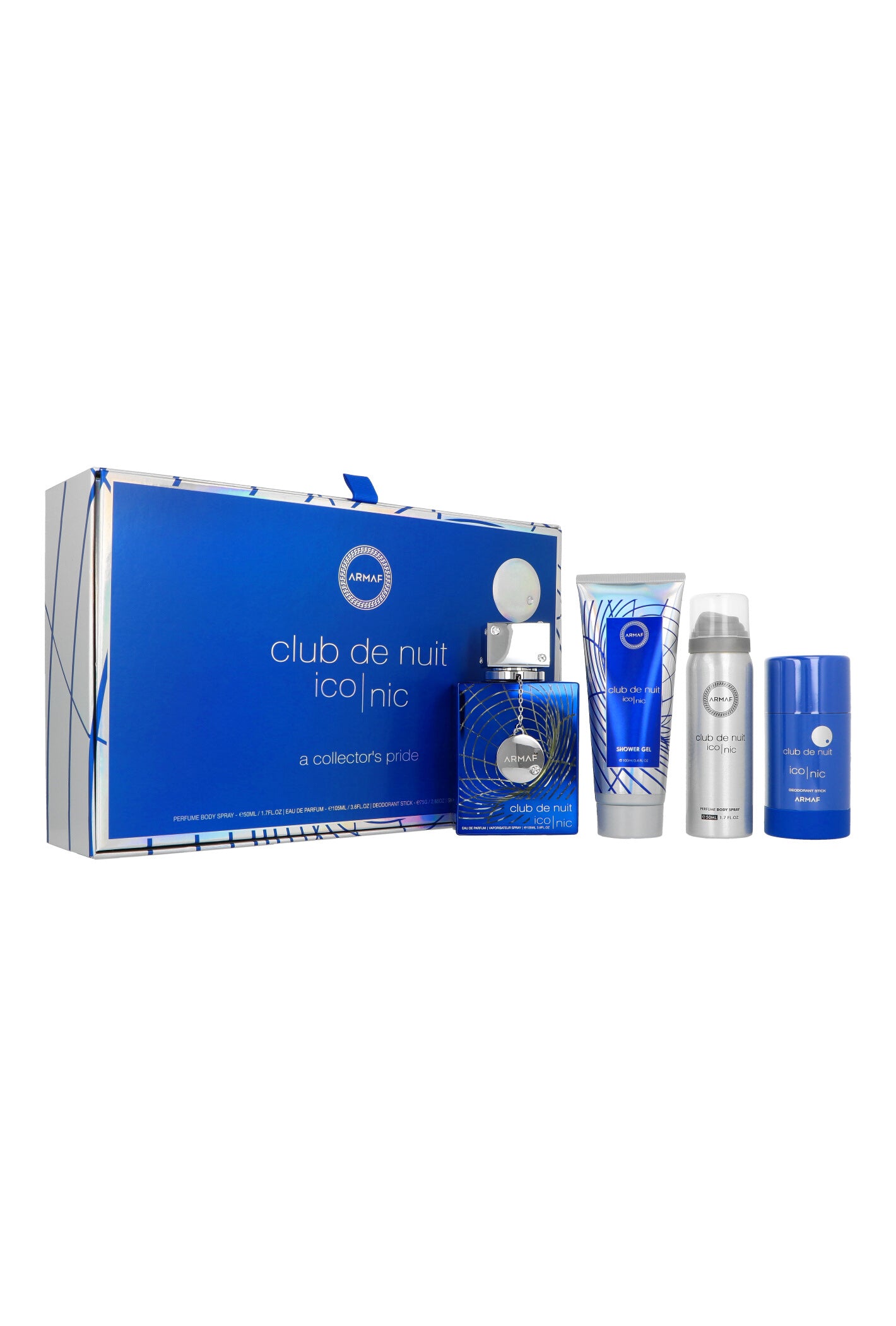 Set Armaf Club de Nuit Iconic Eau de Parfum 105 ml + Körperspray 50 ml + Deostick 75 g + Duschgel 100 ml