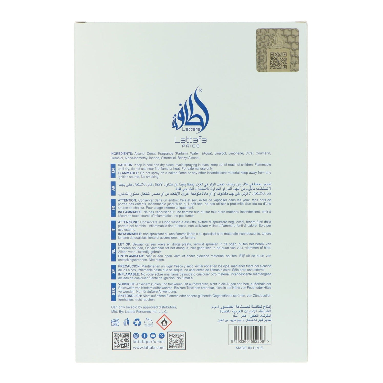 Lattafa Pride Art Of Universe Edp 100ml