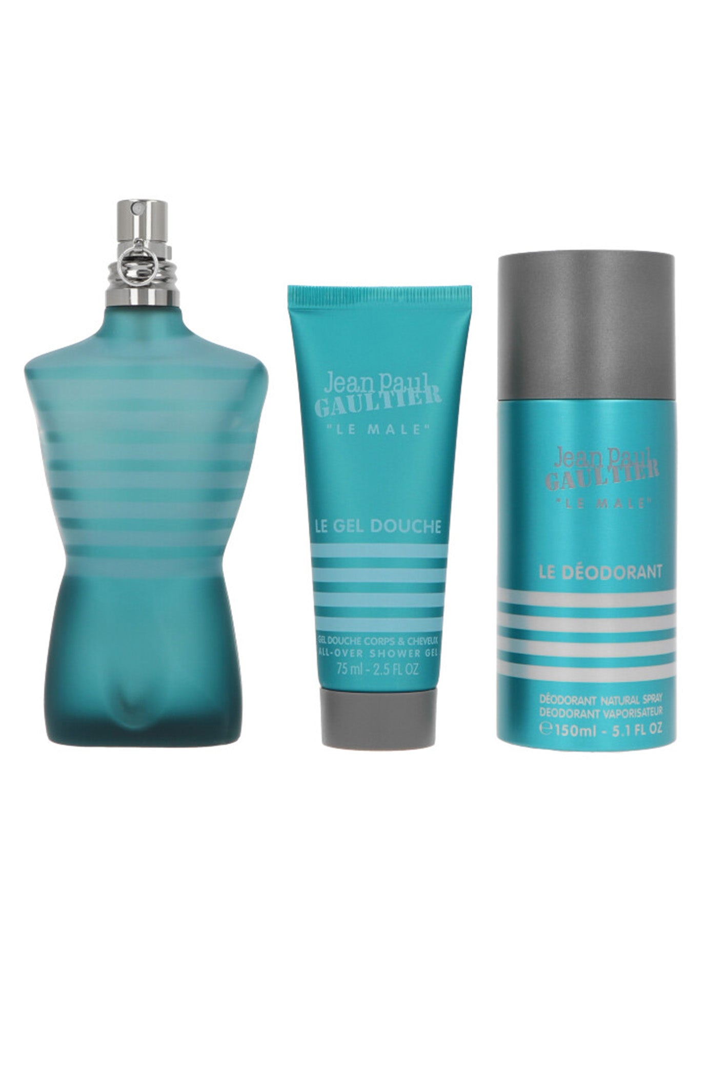 Set Jean Paul Gaultier Le Male Eau de Toilette 125 ml + Deodorant 150 ml + Bodylotion 75 ml