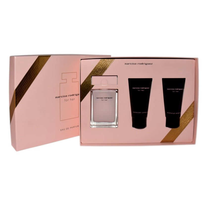 Set Narciso Rodriguez For Her Edp 50ml + Body Lotion 50ml + Shower Gel 50ml
